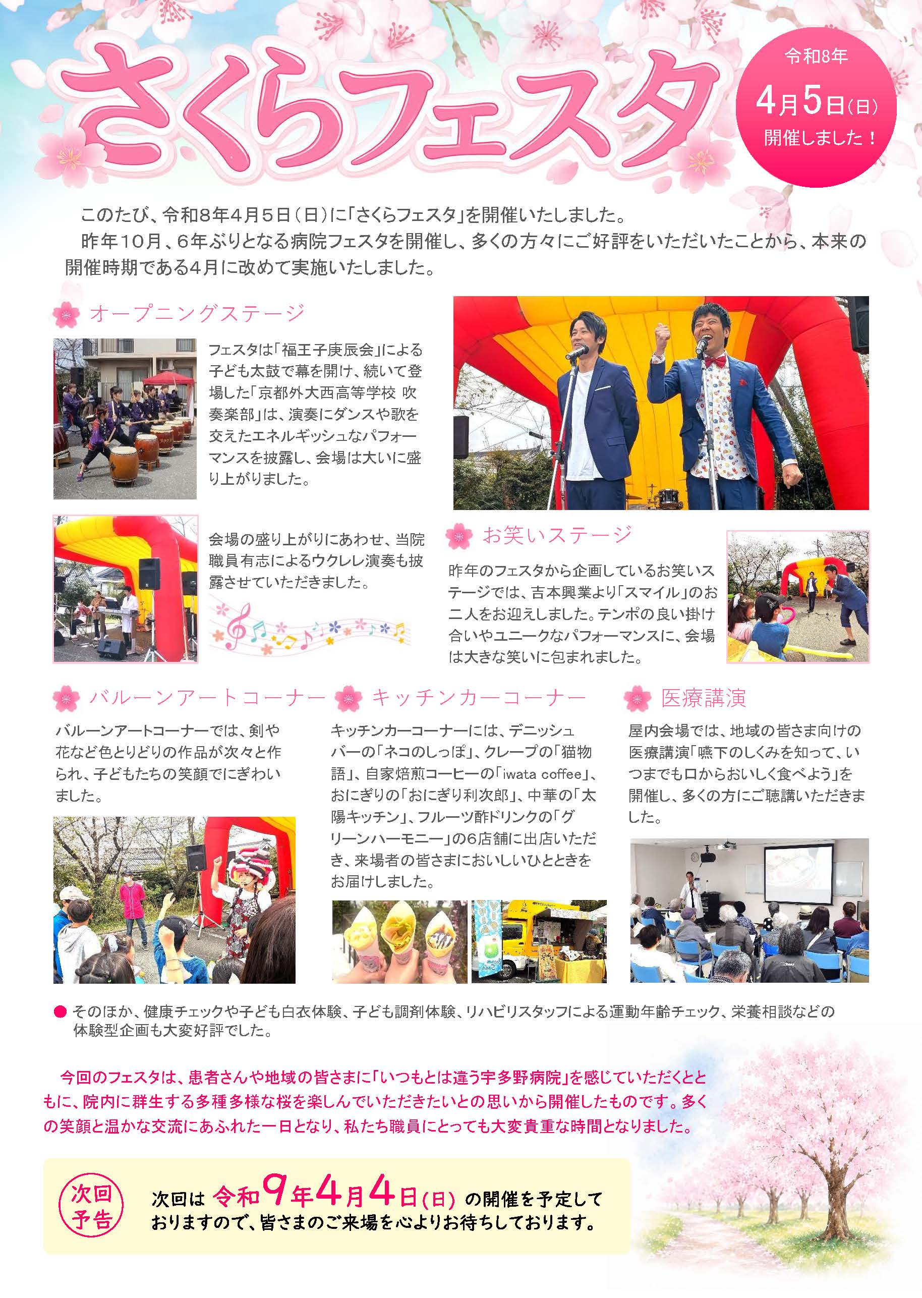 第11回さくらフェスタ 開催レポート（令和8年4月5日）